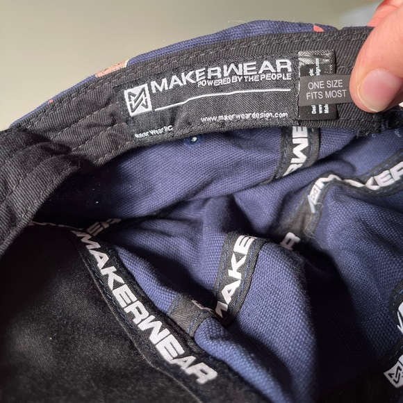 Maker Wear Put a Bird On It J.J. Spectre 5 Panel Hat Cap Navy Blue - Picture 4 of 10